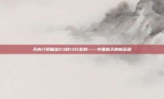 天舟八号瞄准23时13分发射——中国航天的新征程