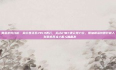 黄金走势分析：金价回落至2150美元，关注2185美元阻力位，原油震荡待回升做人，别跟格局太小的人做朋友