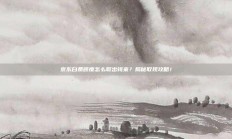 京东白条额度怎么取出钱来？揭秘取现攻略！