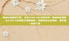 黄金价格震荡下跌，关注2142-40关键支撑！原油高位盘整，83-83.5区间做空策略揭秘！我看你挺会走路的，要不要一起散个步