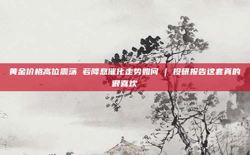 黄金价格高位震荡 若降息催化走势如何 | 投研报告这套真的很喜欢