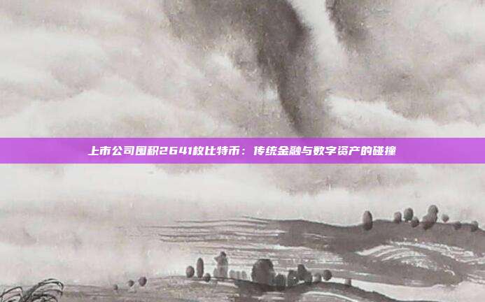上市公司囤积2641枚比特币:传统金融与数字资产的碰撞