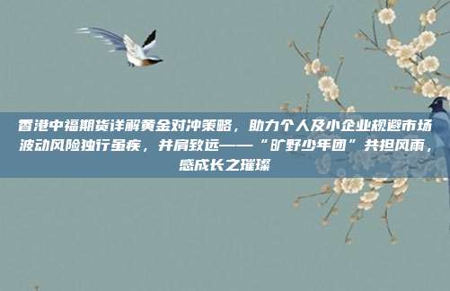 香港中福期货详解黄金对冲策略,助力个人及小企业规避市场波动风险独行虽疾,并肩致远——“旷野少年团”共担风雨,感成长之璀璨